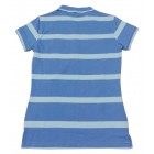  Danatella Polo Shirt Stripe Wanita Lengan Pendek Biru - 1
