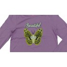 Baju T'shirt Anak Perempuan Lengan Panjang Kupu-Kupu Ungu Muda Baju T'shirt Anak Perempuan Lengan Panjang Kupu-Kupu Ungu Muda - 1