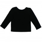 Baju T'shirt Anak Perempuan Lengan Panjang Hitam Chilin  - 2