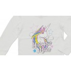 Baju T'shirt Anak Perempuan Lengan Panjang Unicorn Putih - 2